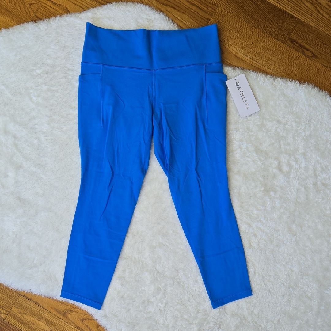 Athleta Salutation Stash 7/8 Tight, Womens Large, New With Tags